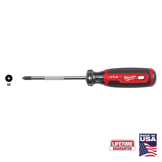 MILWAUKEE MT202 #2 PH 4" CUSHION GRIP SCREWDRIVER USA
