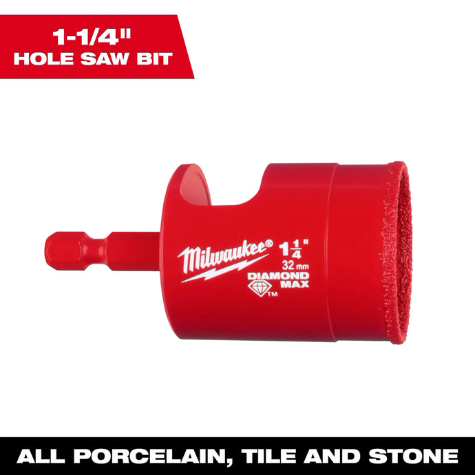 MILWAUKEE 49-56-0519 1-1/4" DIAMOND MAX HOLE SAW