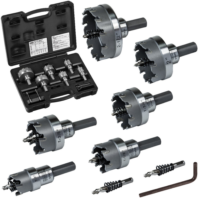 KLEIN 31873 Hole Cutter Kit, Master Electrician Hole Cutter, 8-Piece