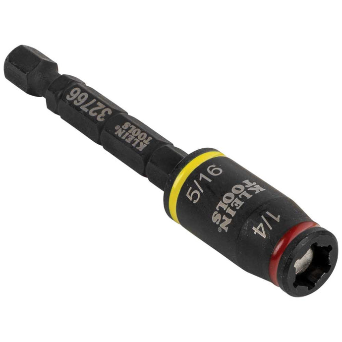 KLEIN 32766 3-in-1 Impact Flip Socket, 1/4-Inch, 5/16-Inch, 3-Inch Length