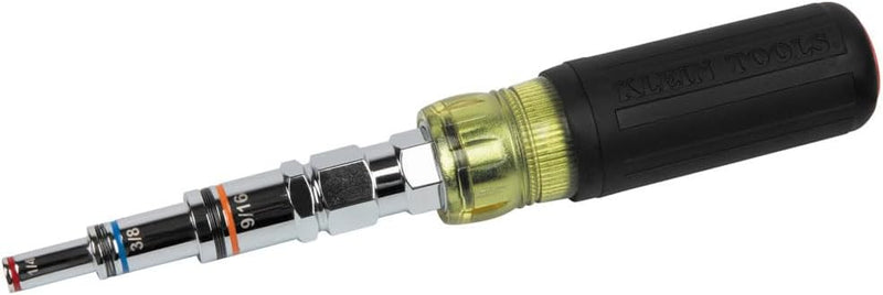 KLEIN 32809MAG 9-in-1 Pass Through SAE Multi-Nut Driver, Magnetic