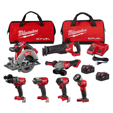 Milwaukee 3697-27 M18 FUEL™ 7-Tool Combo Kit