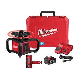 Milwaukee 3701-21 M18™ Red Exterior Rotary Laser Level Kit w/ Receiver