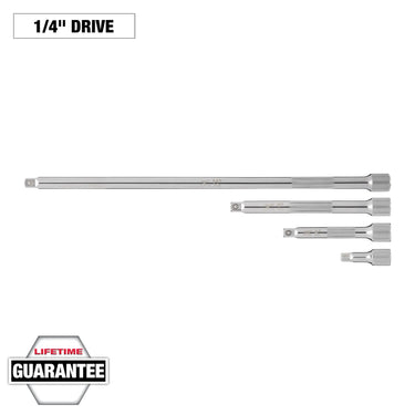 MILWAUKEE 48-22-9340 4PC 1/4" DRIVE EXTENSION SET