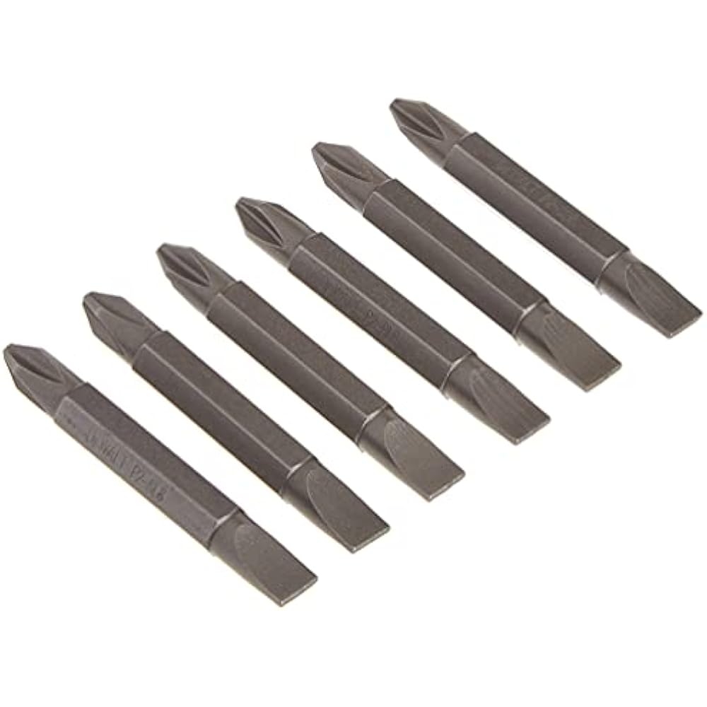 DeWalt DW2024B6 NO2 PHILLIPS/NO8 SLOTTED DOUBLE EDGE6PC