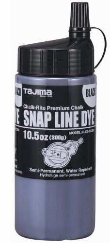Tajima PLC3-BK300 CHALK-RITE Powder Dye Ultra-Fine Wind and Water Resistant Permanent 10.5 oz. Black