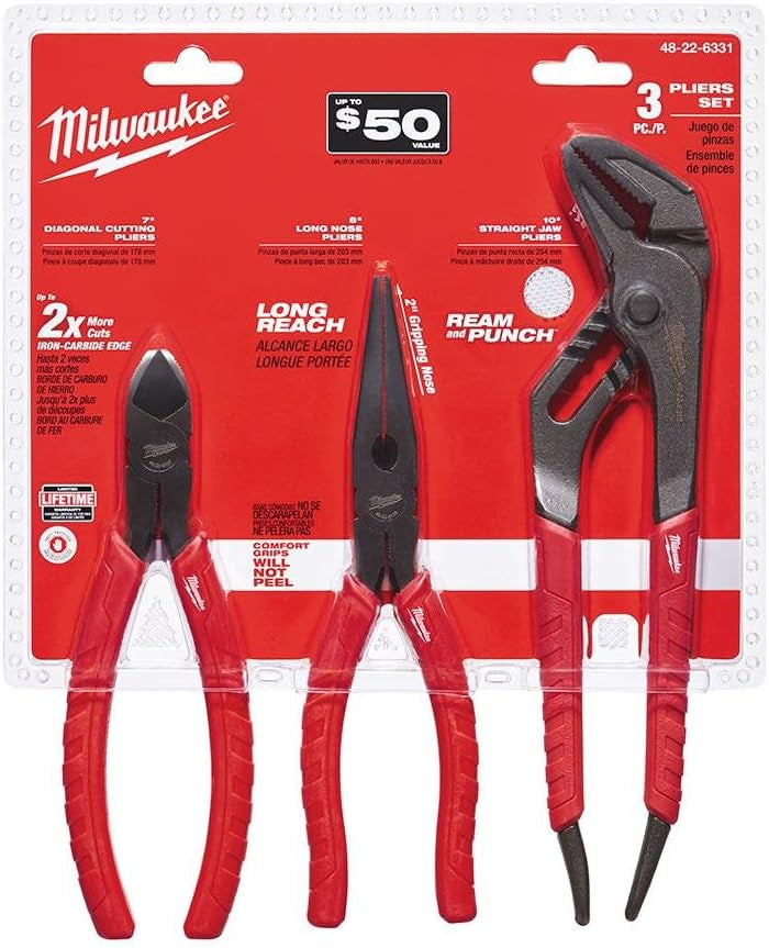 MILWAUKEE 48-22-6331 3PC PLIERS KIT