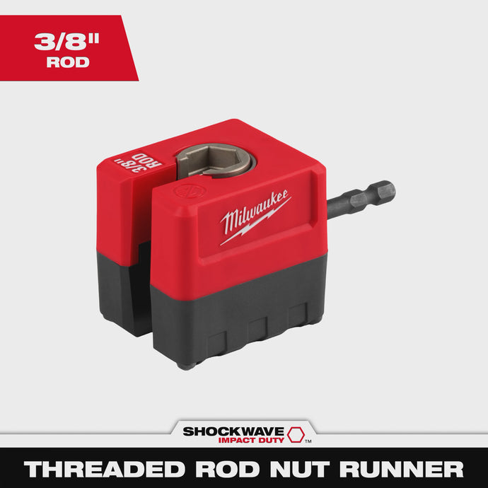Milwaukee SHOCKWAVE™ Impact Duty 3/8" Threaded Rod Nut 48-32-2391