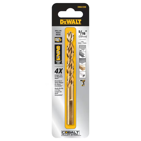 DeWalt DWA1220 5/16 PP INDUSTRIAL COBALT