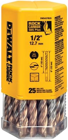 DeWalt DW5437B25 1/2 x 4 x 6 SDS+ 2C (25pk)
