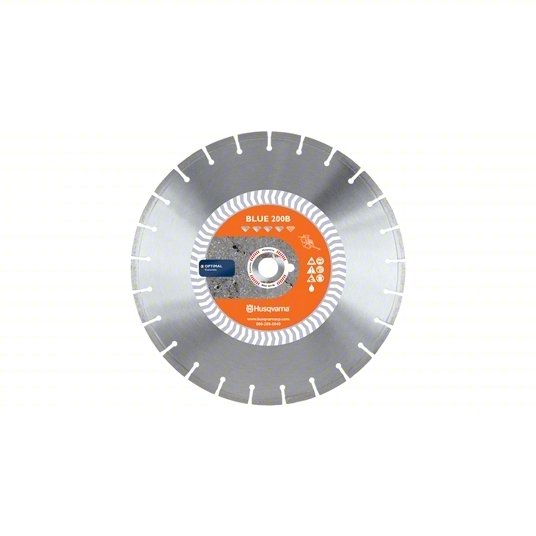 Husqvarna 542751074 HUSQVARNA Diamond Saw Blade: Asphalt, 14 in Blade Dia., 1 in Arbor Size, Wet, For Flat Saw, Best