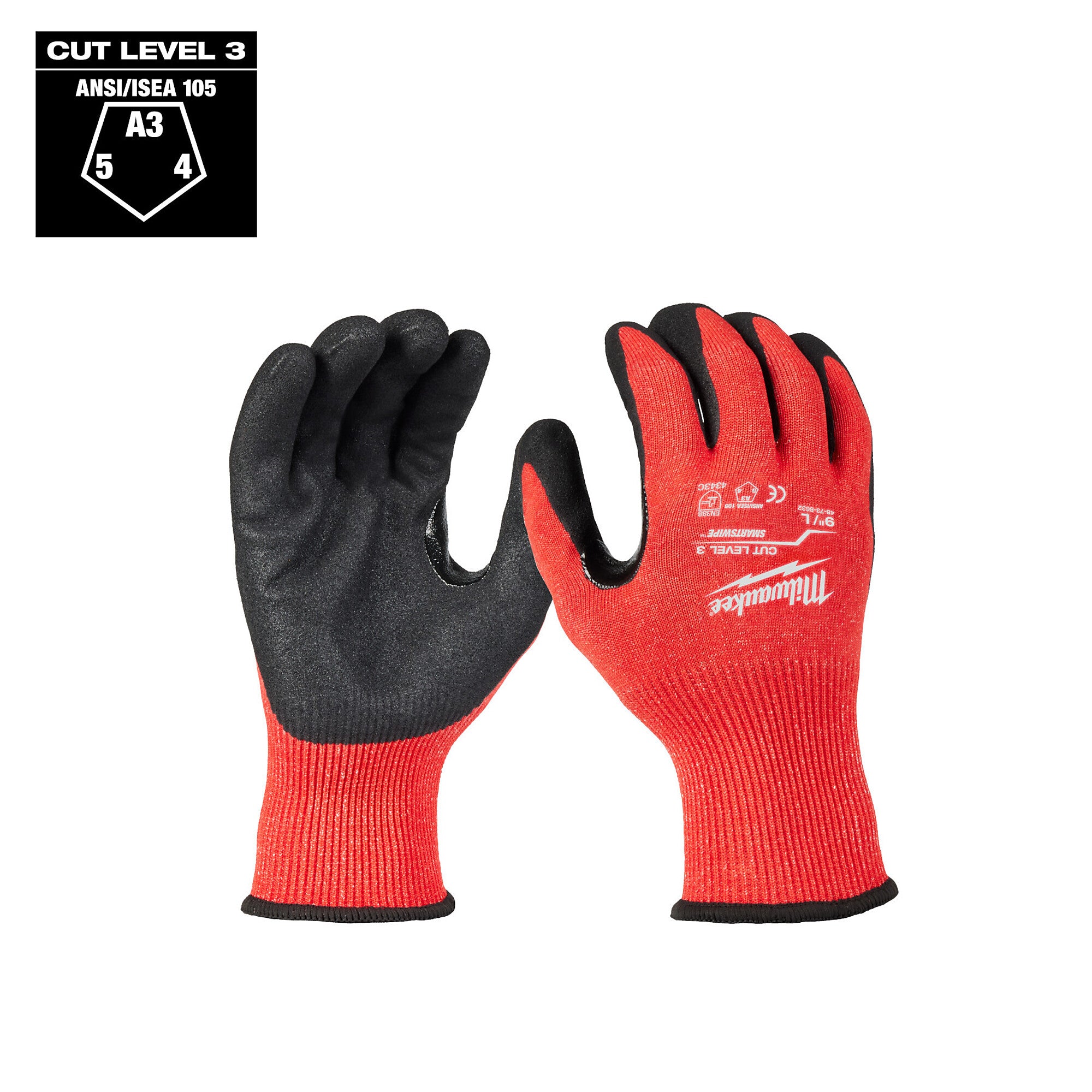 MILWAUKEE 48-73-8633 (6) CUT 3 NITRILE GLOVES - XL