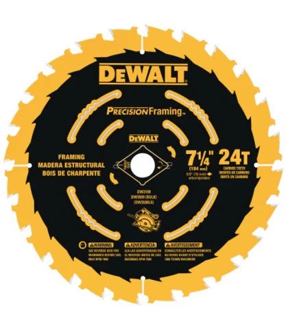 DeWalt DW3599B10 7-1/4 24T UTHIN FRAMING BLD