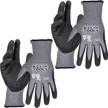 KLEIN60590Knit Dipped Gloves, Cut Level A4, Touchscreen, X-Large, 2-Pair