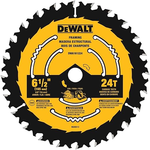 DeWalt DWA161224 6 1/2IN 24T BLISTER