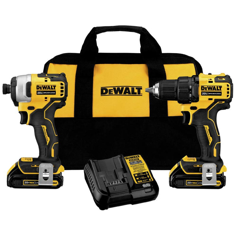 DeWalt DCK278C2 20V MAX COMPACT BRUSHLESS DRILL/IMP COMB