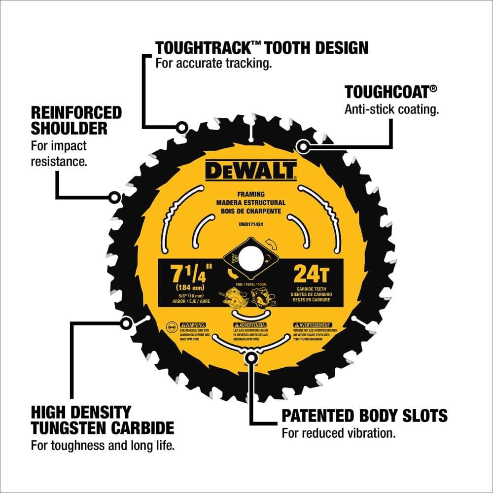 DeWalt DWA1714243 7 1/4IN 24T 3PK