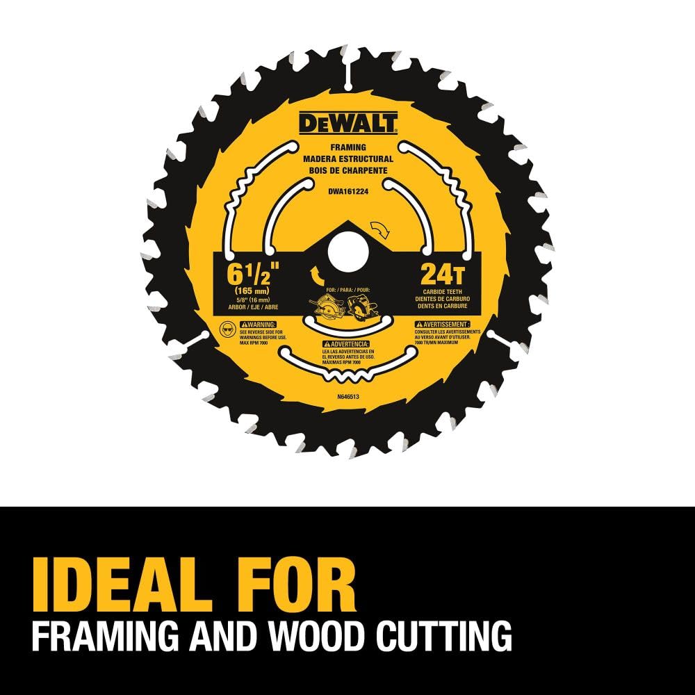DeWalt DWA161224 6 1/2IN 24T BLISTER