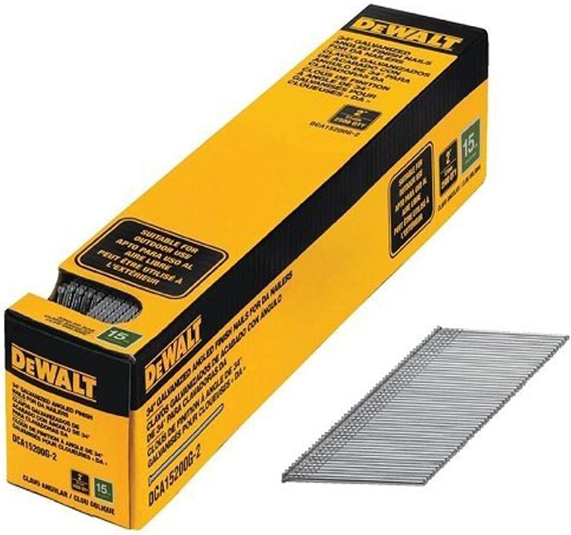 DeWalt DCA15200G-2 15GA 2IN ANGLED FINISH NAIL 2.5K