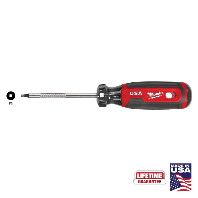 MILWAUKEE MT217 #1 SQ 3" CUSHION GRIP SCREWDRIVER USA