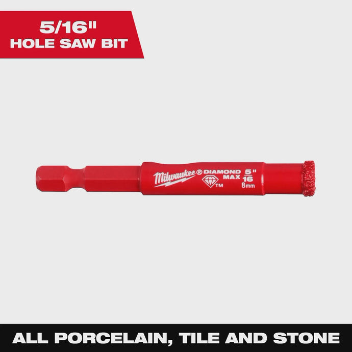 MILWAUKEE 49-56-0507 5/16" DIAMOND MAX HOLE SAW