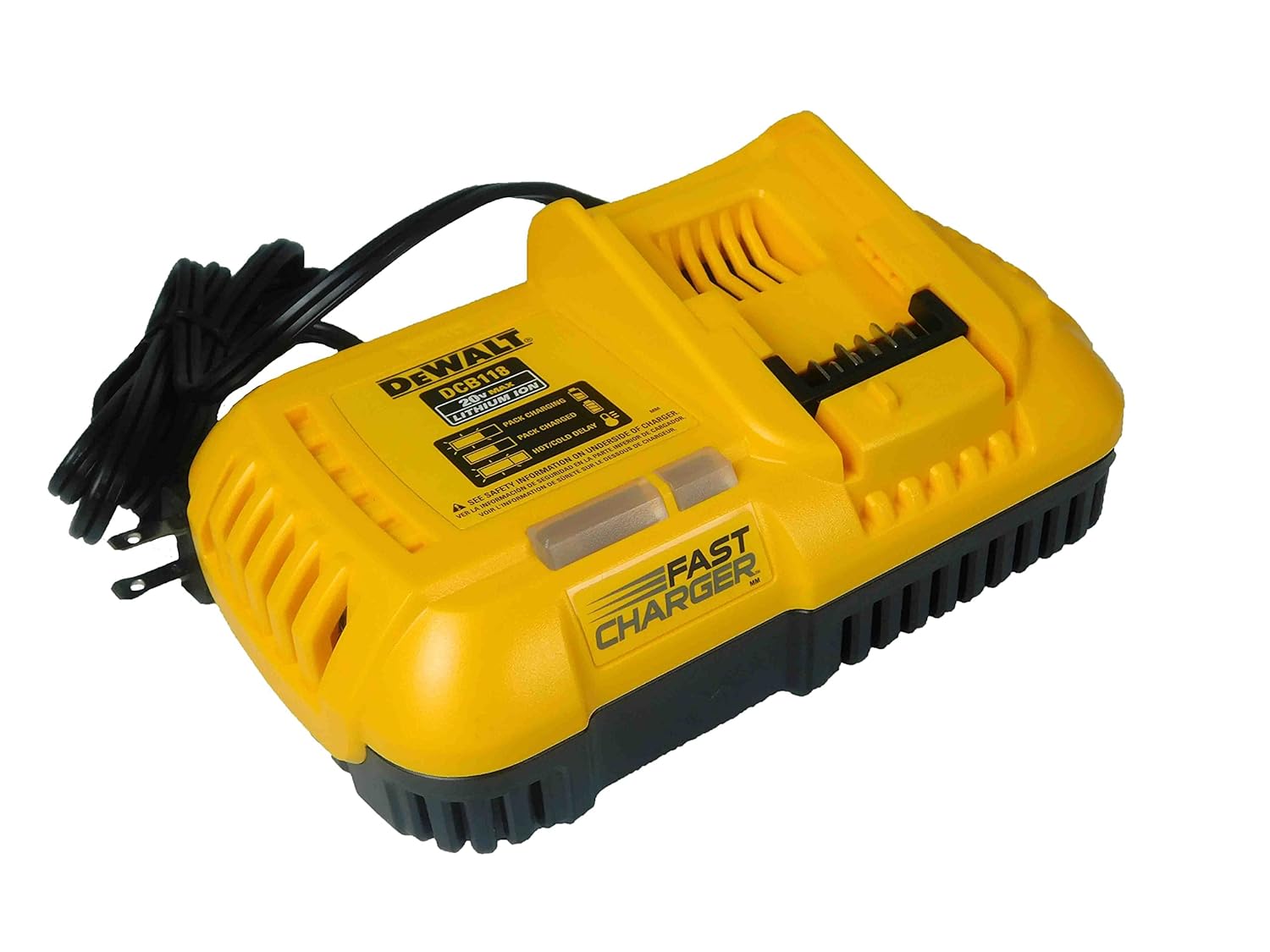 DeWalt DCB118 20V / 60V MAX FAN-COOLED RAPID CHARGER