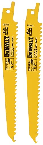 DeWalt DW4802-2 6IN 6TPI TAPER BK BLD-2PK