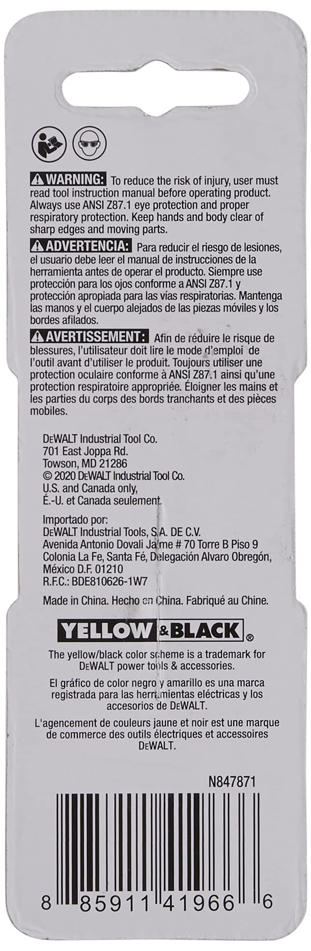 DeWalt DD5112 3/16 IN TITANIUM IR DRILL BIT