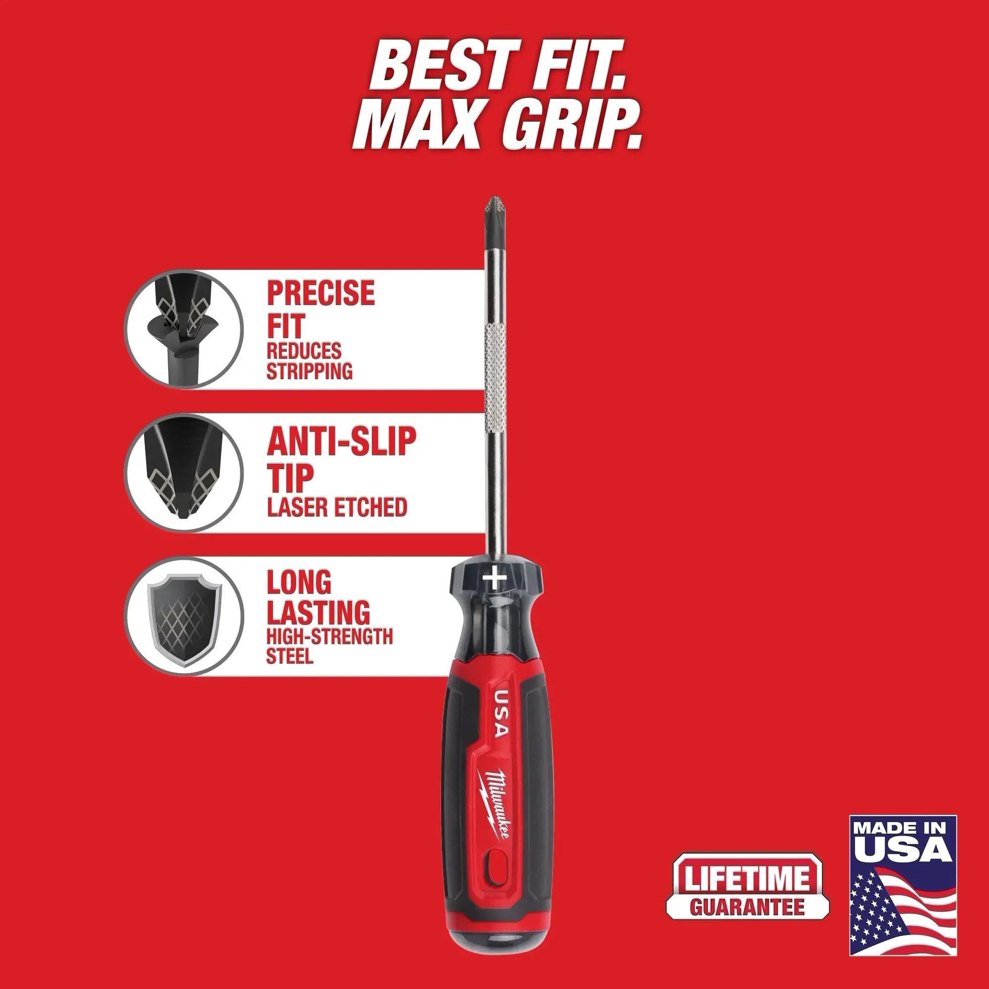 MILWAUKEE MT200-6 6PC CUSHION GRIP SCREWDRIVER SET