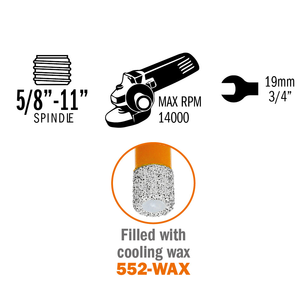 CMT 552-712 DIAMOND DRY HOLE SAW 1/2