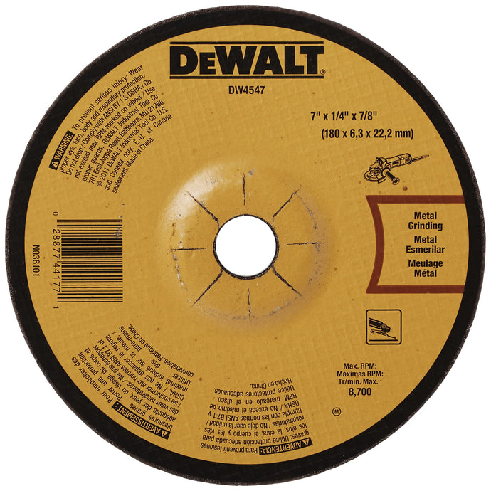 DeWalt DW4547 7 X 1/4 X 7/8 FAST CUTTING ABR