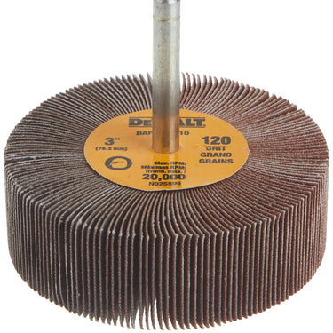 DeWalt DAFE1H1210 3IN X 1IN X 1/4IN HP 120G FLAP WHEEL