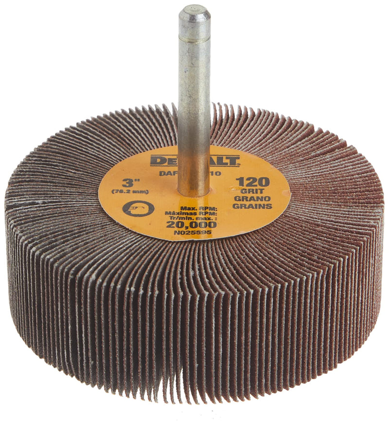 DeWalt DAFE1H1210 3IN X 1IN X 1/4IN HP 120G FLAP WHEEL
