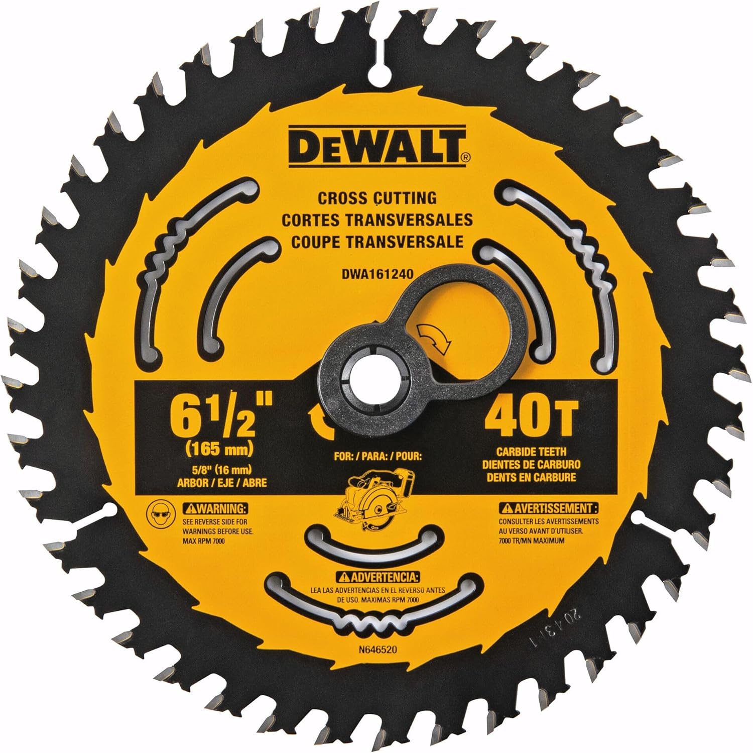 DeWalt DWA161240 6 1/2IN 40T BLISTER