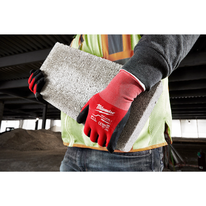 MILWAUKEE  48-22-8902 (6) CUT 1 NITRILE GLOVES - L