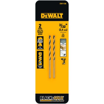 DeWalt DW1106 3/32IN  DRILL BIT (2 PK)