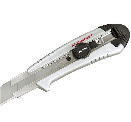 TAJIMA AC-701S ROCK HARD Aluminist, Dial Lock, 25mm / 1" Knife with 3 Rock Hard Blades, Silver