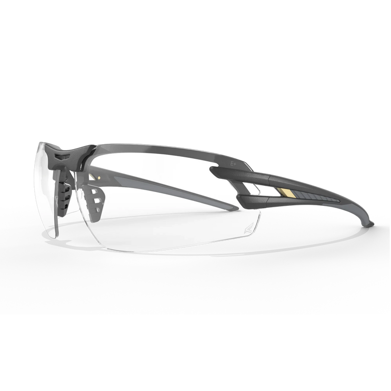 EDGE EYEWEAR SL111VS SALITA - BLACK FRAME/CLEAR VAPOR SHIELD LENSES