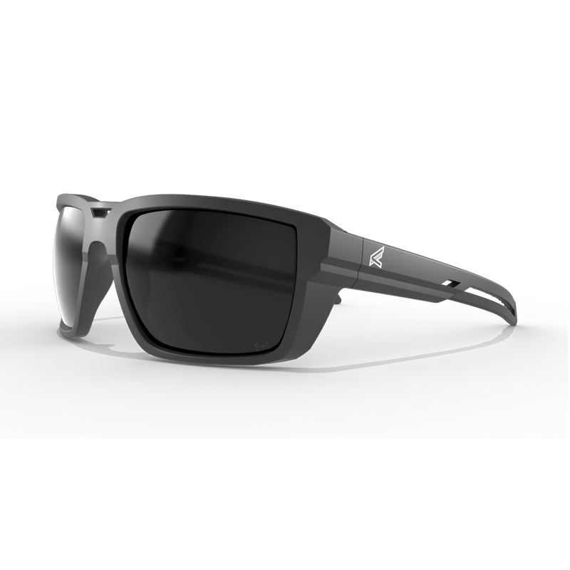 EDGE EYEWEAR LS116 LASSEN - MATTE BLACK FRAME/SMOKE LENSES
