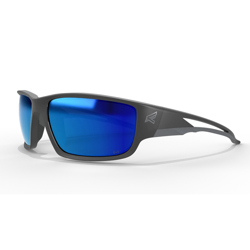EDGE EYEWEAR TSKAP218 KAZBEK - BLACK FRAME/POLARIZED AQUA PRECISION BLUE MIRROR LENSES