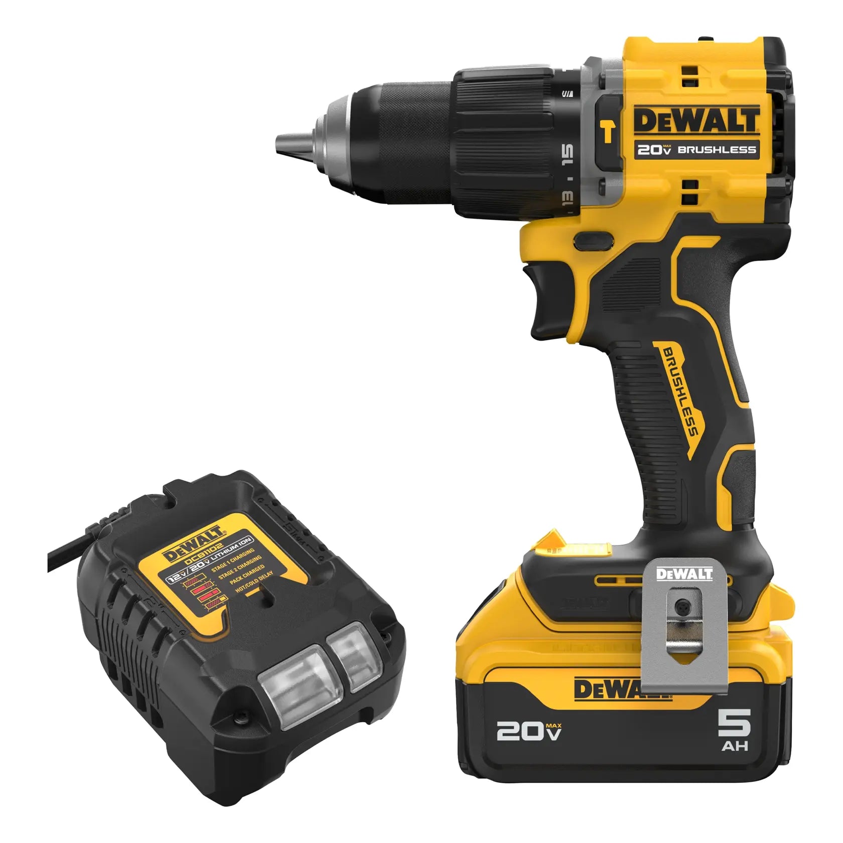 DeWalt DCD799P1 ATOMIC?20V MAX* 1/2IN HAMMER DRILLL KIT