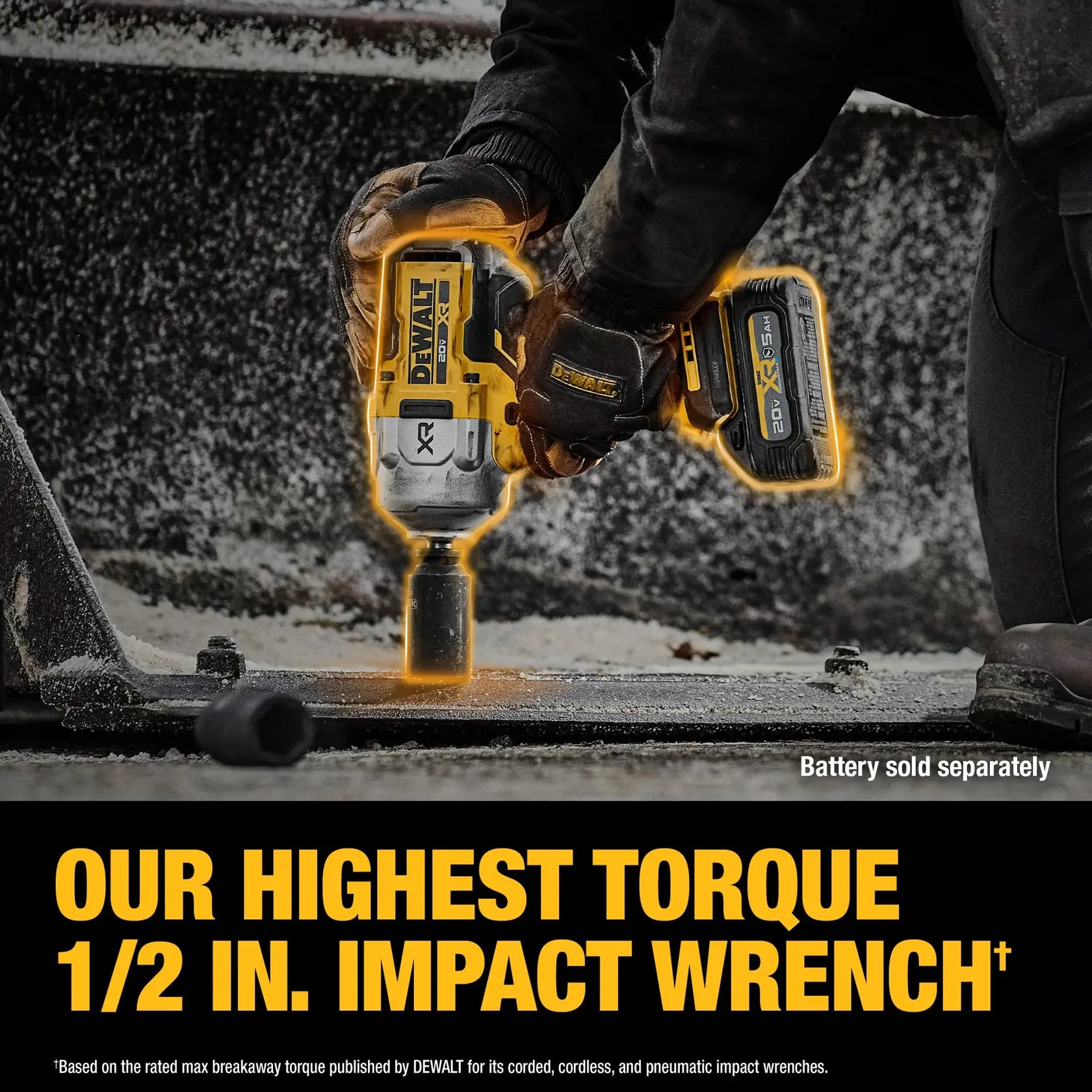DeWalt DCF961B 20V 1/2 XR HIGH TORQUE IMPACT WRENCH