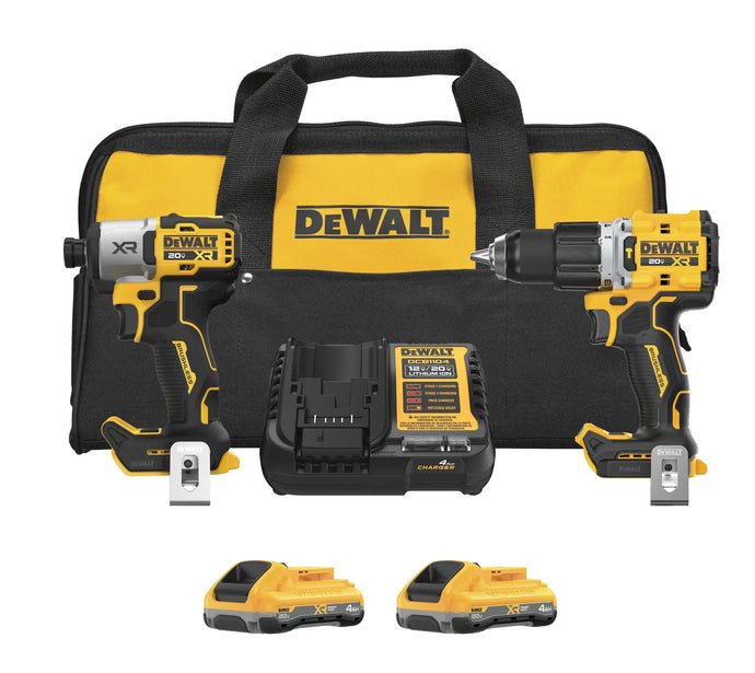 DeWalt DCK250QQ2 20V MAX* XR?2-Speed Hammer Drill/Impact 2-Tool Combo Kit with XR POWERPACK?Batteries