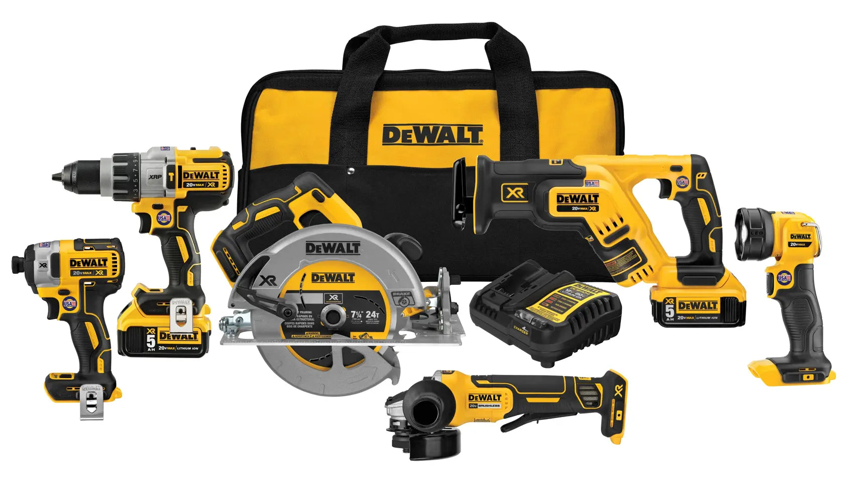 DeWalt DCK695P2 20V MAX XR LI-ION 6 TOOL COMBO KIT
