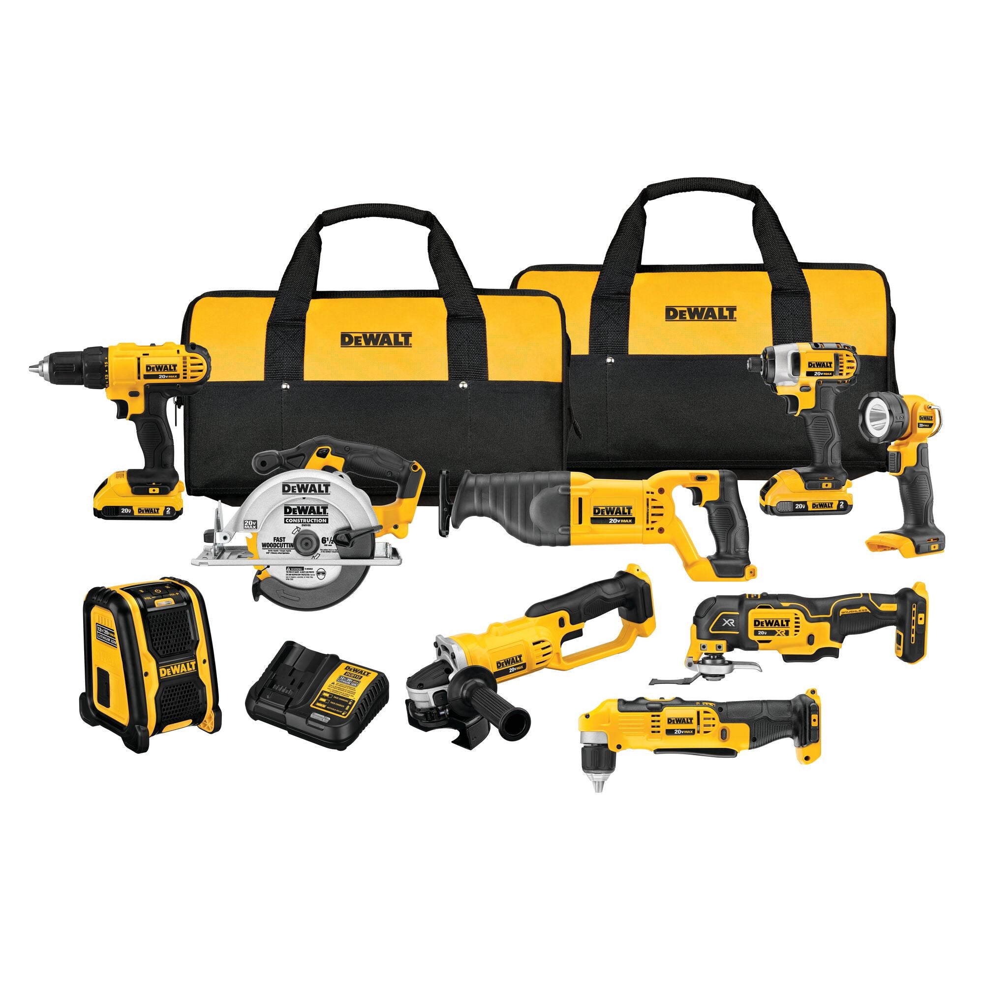 DEWALT 20V MAX LI-ION 9-TOOL COMBO KIT [DCK940D2]