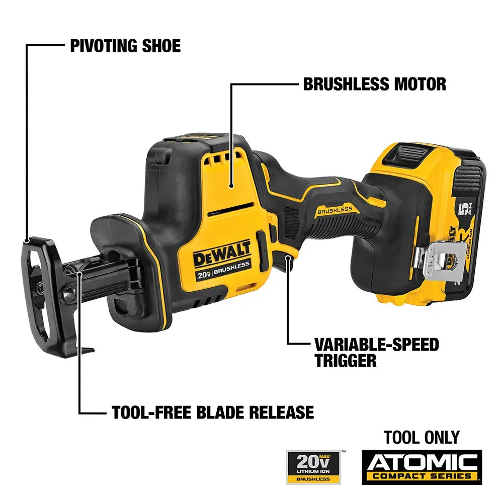 DeWalt DCS369P1 20V MAX BRUSHLESS COMP RECIP SAW