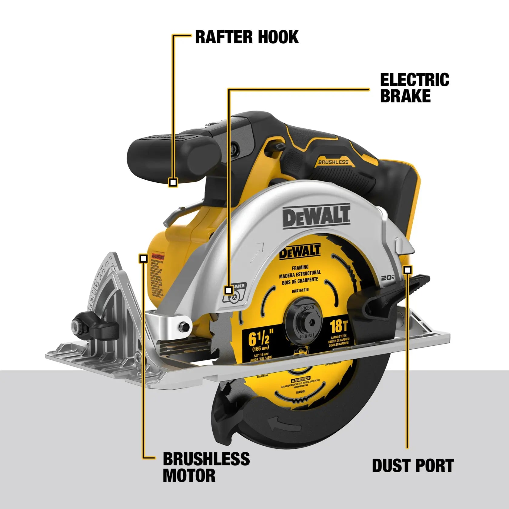DeWalt DCS565B 20V MAX BRUSHLESS 6-1/2IN CIRCULAR SAW