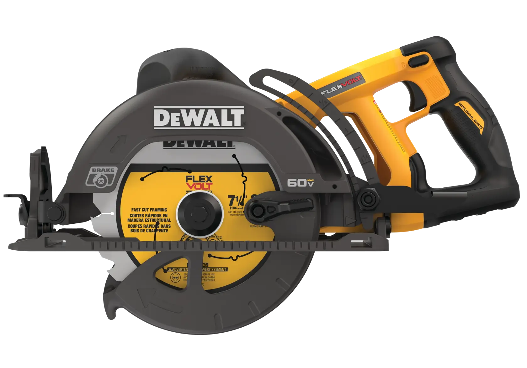 DeWalt DCS577B 60V 7-1/4IN WORM DRIVE STYLE SAW BARE