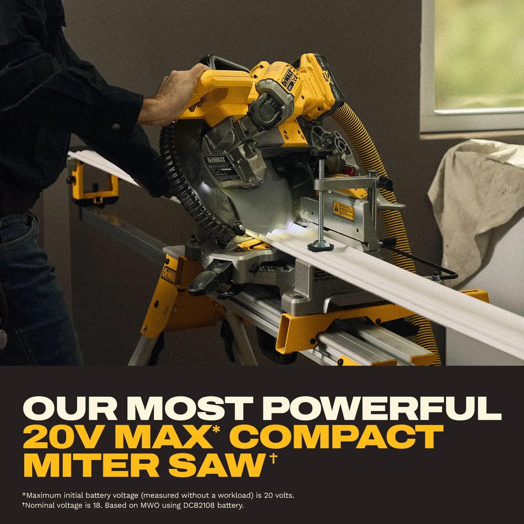DeWalt DCS714WW1 DW 20V 10IN FIXED DB MITER SAW (KITTED)