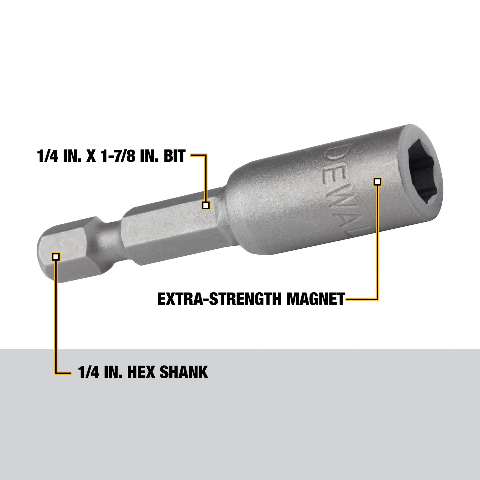 DeWalt DW2218 1/4 x 1-7/8 MAG SOCKET DRIVER